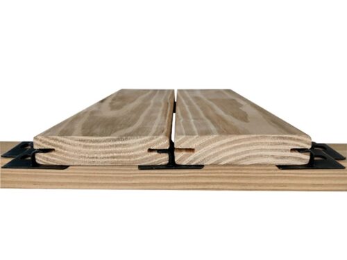Deck De Pinus Fêmea-Fêmea Seco/Tratado COM NÓ Régua 2,1 cm x 9,5 cm x 3,00 metros - cx c/ 05 peças