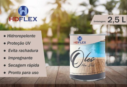 Óleo para deck de madeira