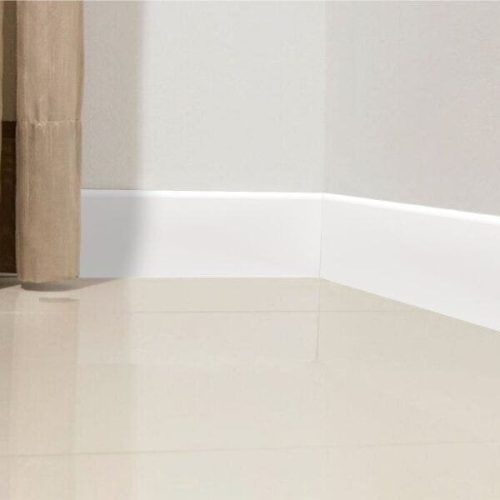 Rodapé de MDF Branco 07cm