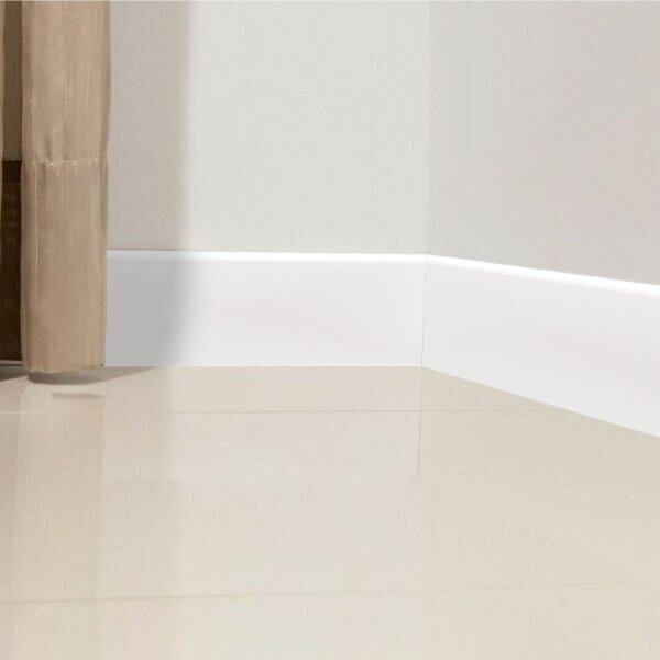 Rodapé de MDF Branco 07cm