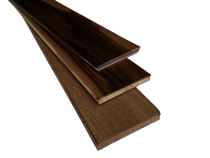 Piso de Madeira Multiestruturado Guajuvira Pecan Linha Elegance
